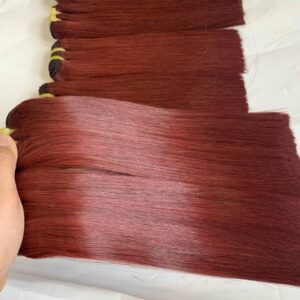 ASARA HAIR Chestnut Brown Bone Straight Style, Silky Human Hair, Vietnamese hair