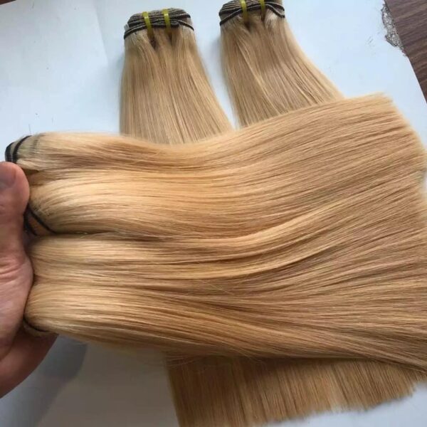 ASARA HAIR Blonde Bone Straight Hair, 10 inches, Human Hair