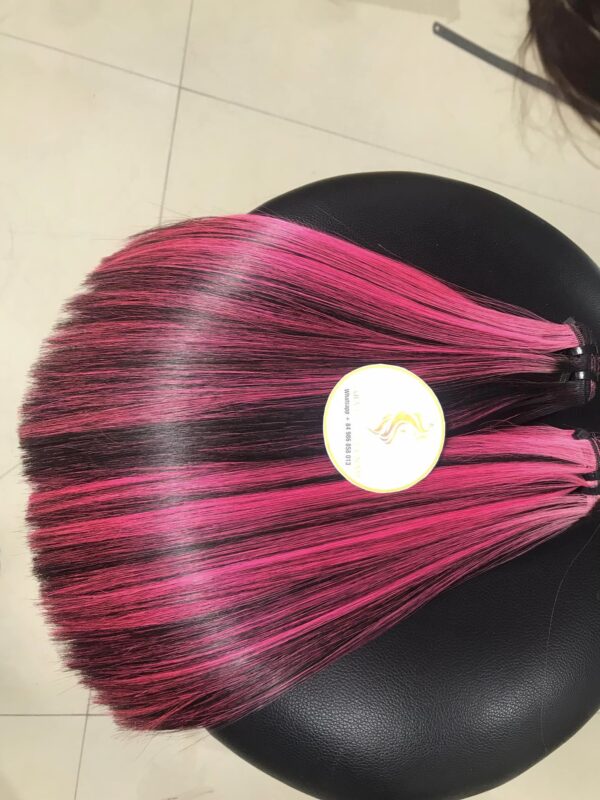 ASARA HAIR Pink Piano Bone Straight Hair, Silky Human Hair