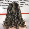 ASARA HAIR Piano Colored Wig, Finger Curly Style, 100% Vietnamese human hair